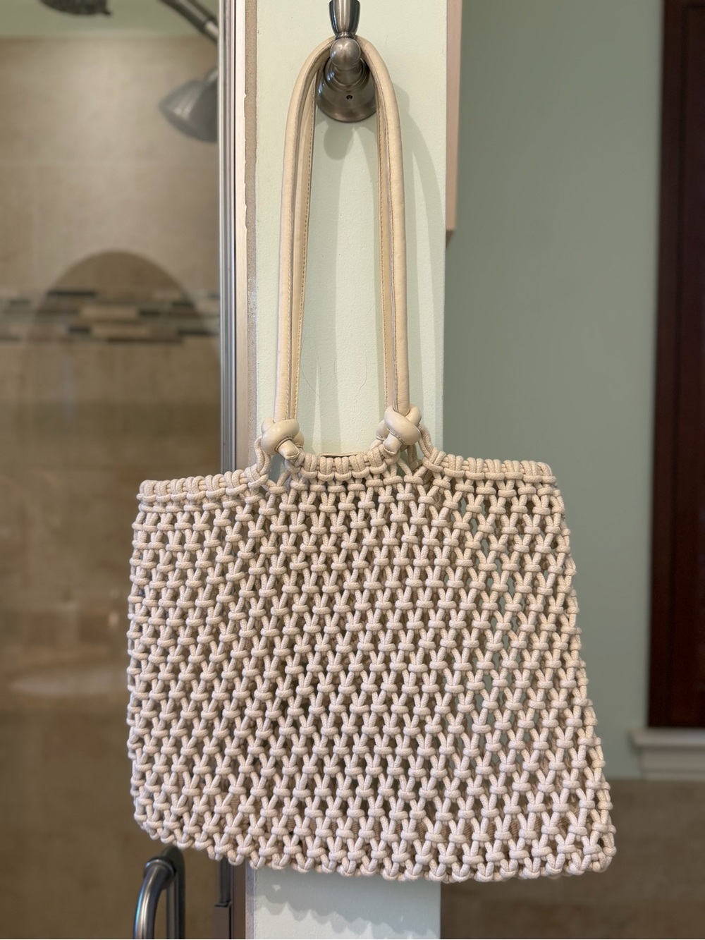 Clare V Sandy Tote, cream